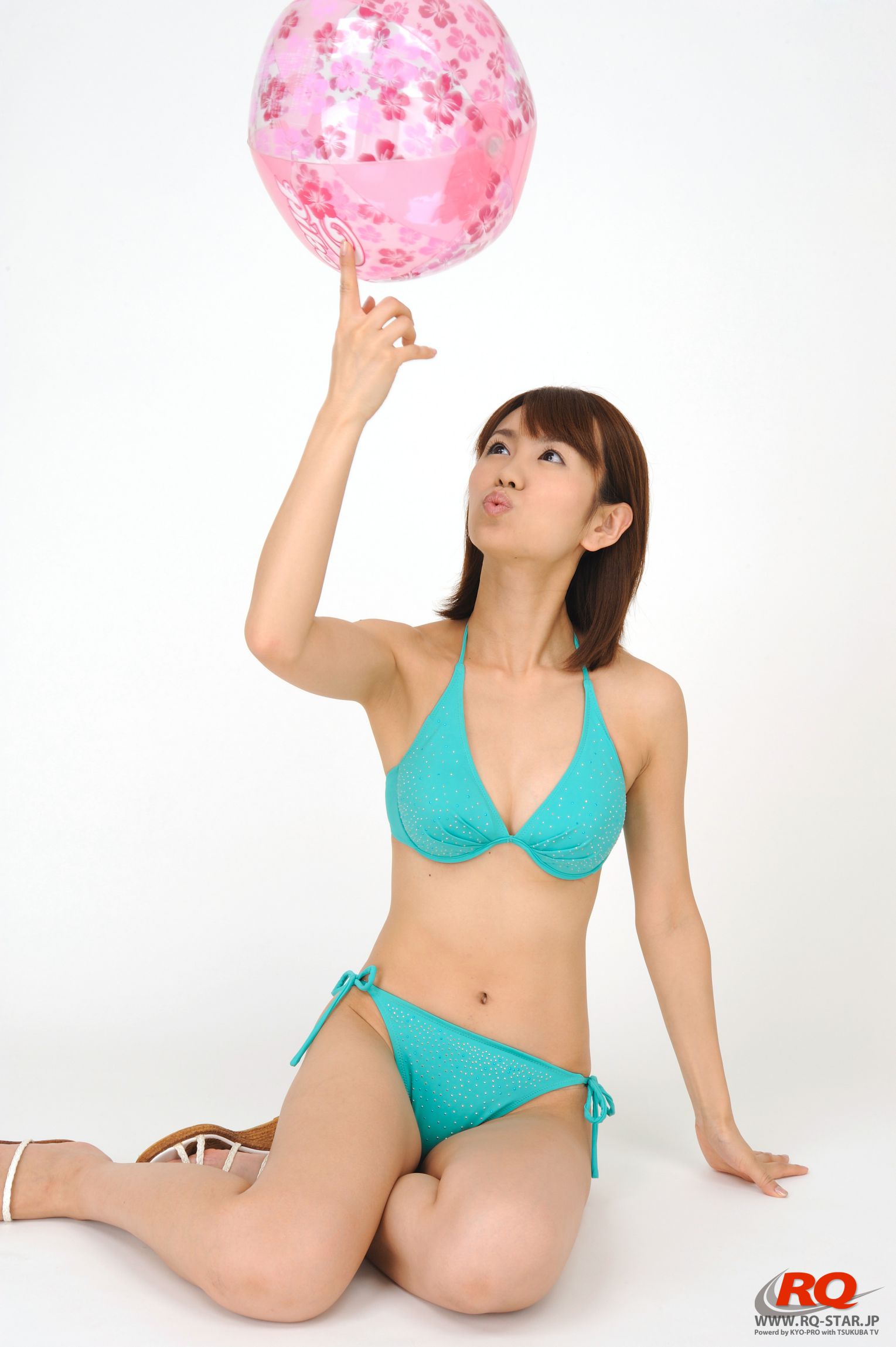 [RQ-STAR] NO.00059 黒沢琴美 Swim Suits – Green 写真2