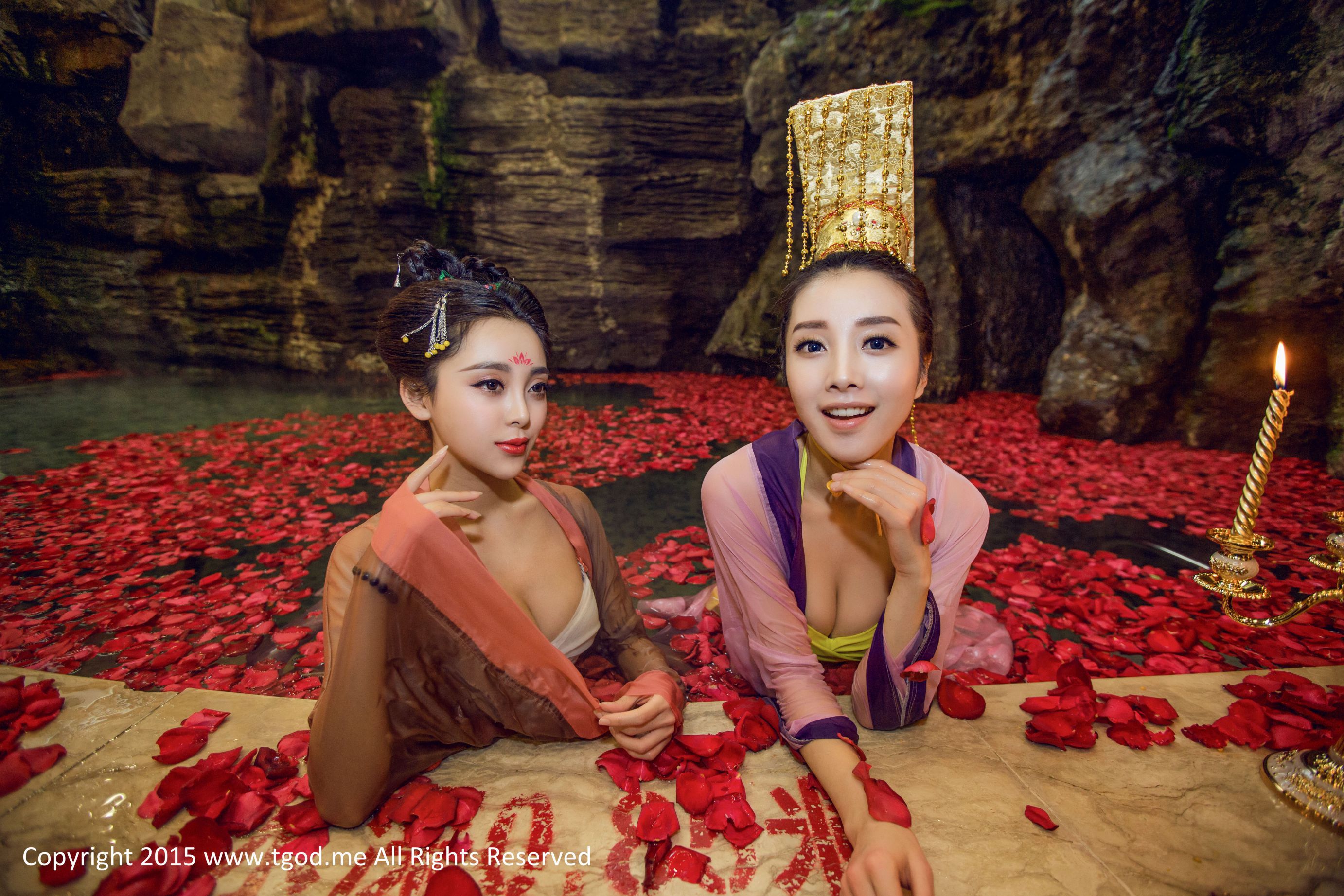 梁晶莹、李珂《女神驾到》峨眉山红珠山温泉武媚娘传奇 [TGOD推女神] 写真集