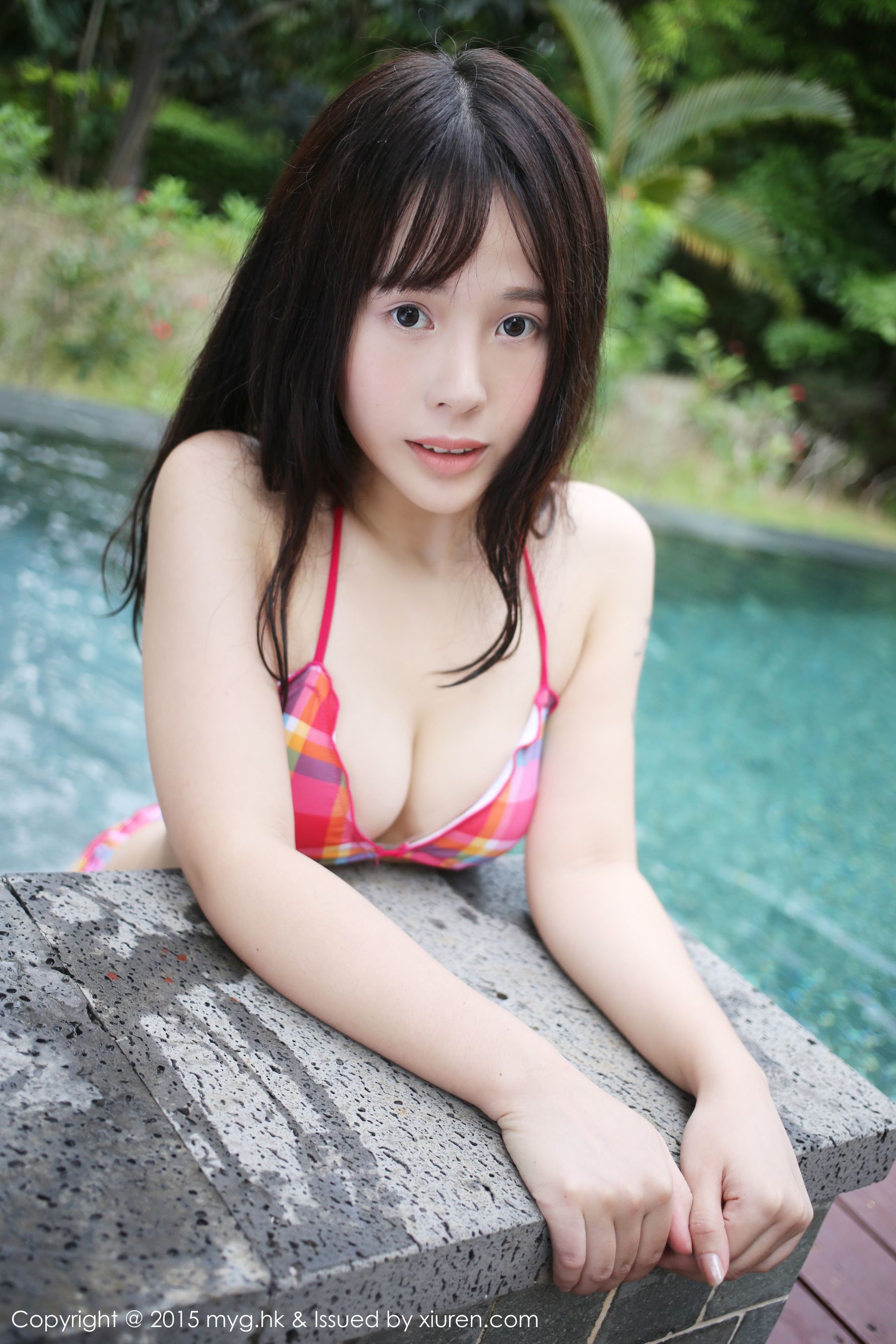 Evelyn艾莉《大胆比基尼湿身外拍》 [美媛馆MyGirl] Vol.186 写真集