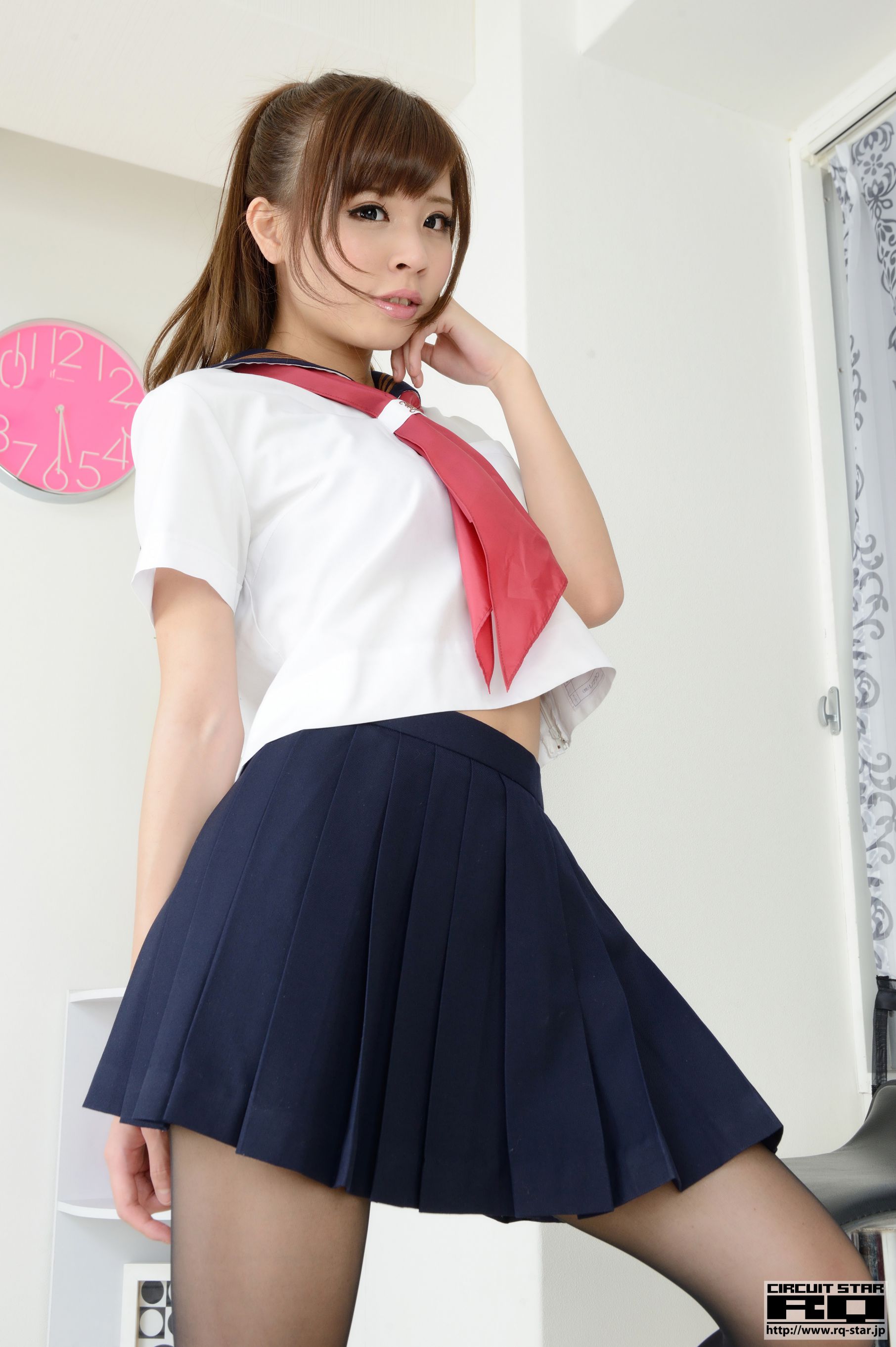 [RQ-STAR] NO.00915 Mayu Hirose 広瀬茉夢 School Girl 校服黑丝 写真集64