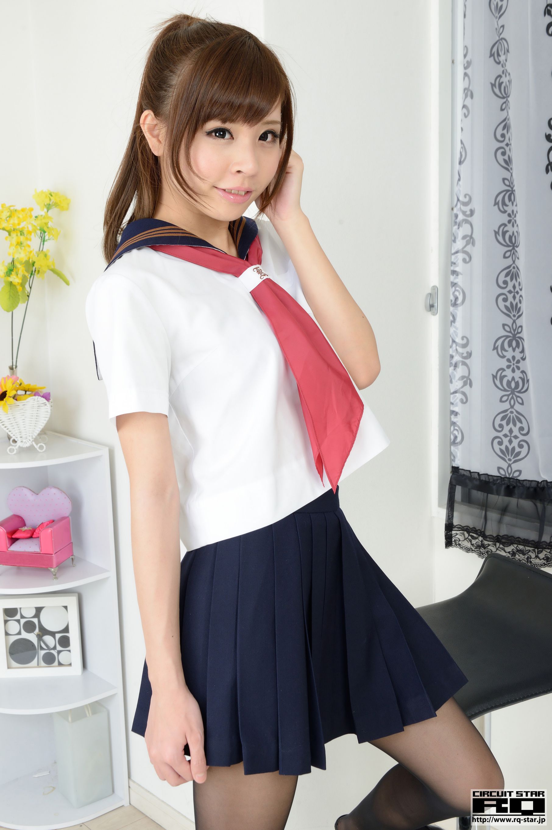 [RQ-STAR] NO.00915 Mayu Hirose 広瀬茉夢 School Girl 校服黑丝 写真集67