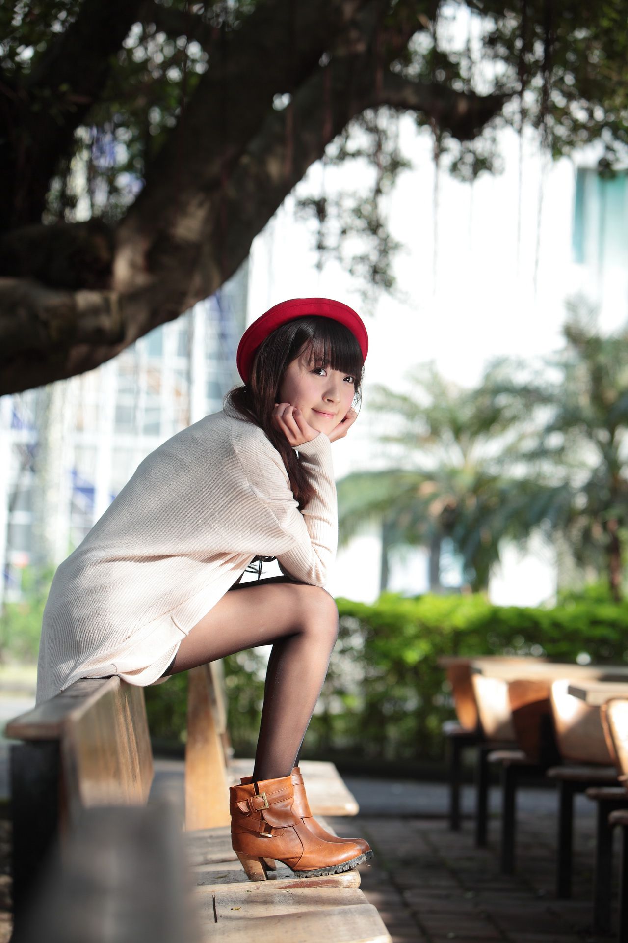 台湾萝莉正妹模特綠豆《小清新唯美外拍》写真集3