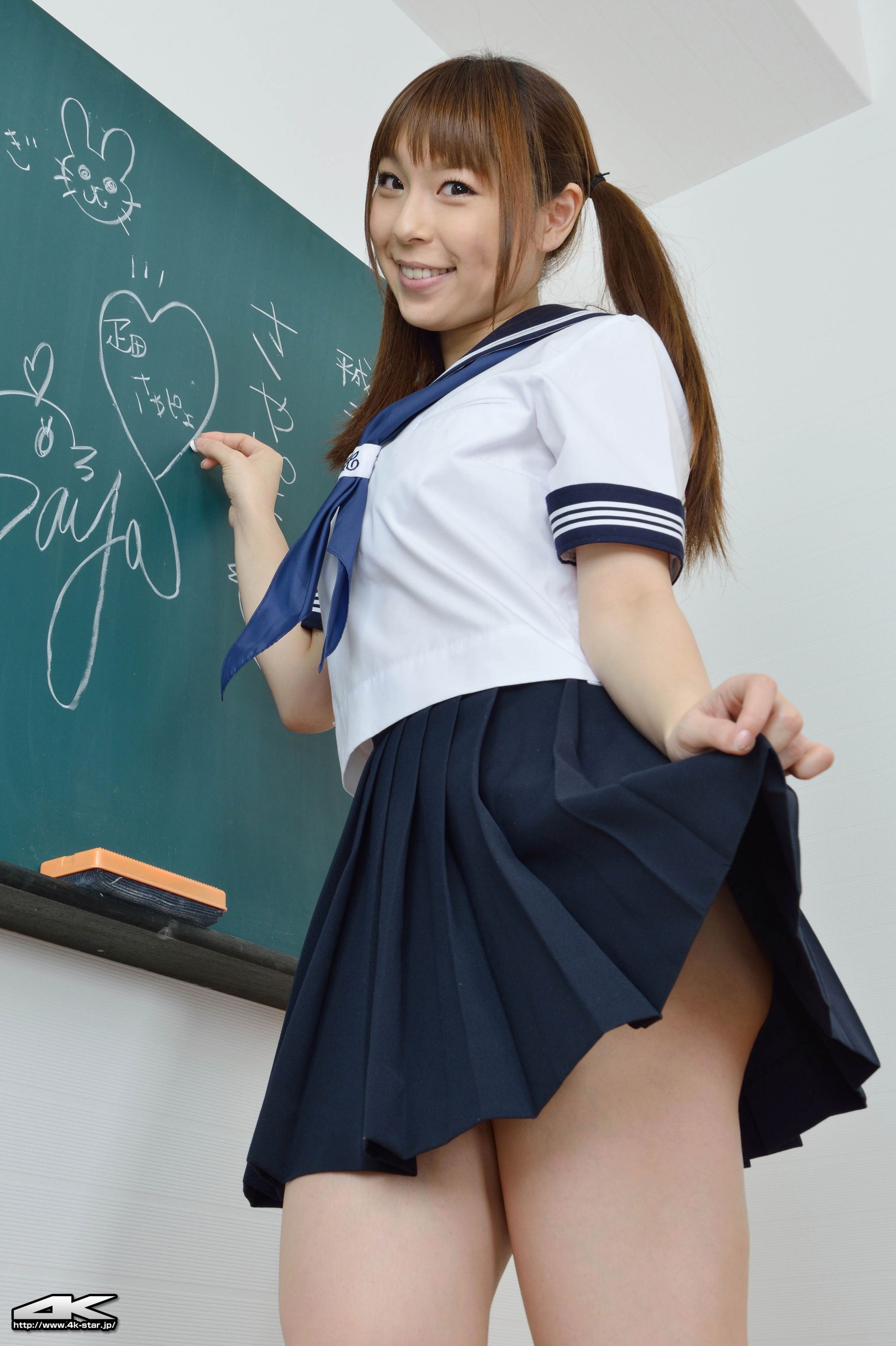 [4K-STAR] NO.00134 疋田紗也 School Girl 教室学生装 写真集6