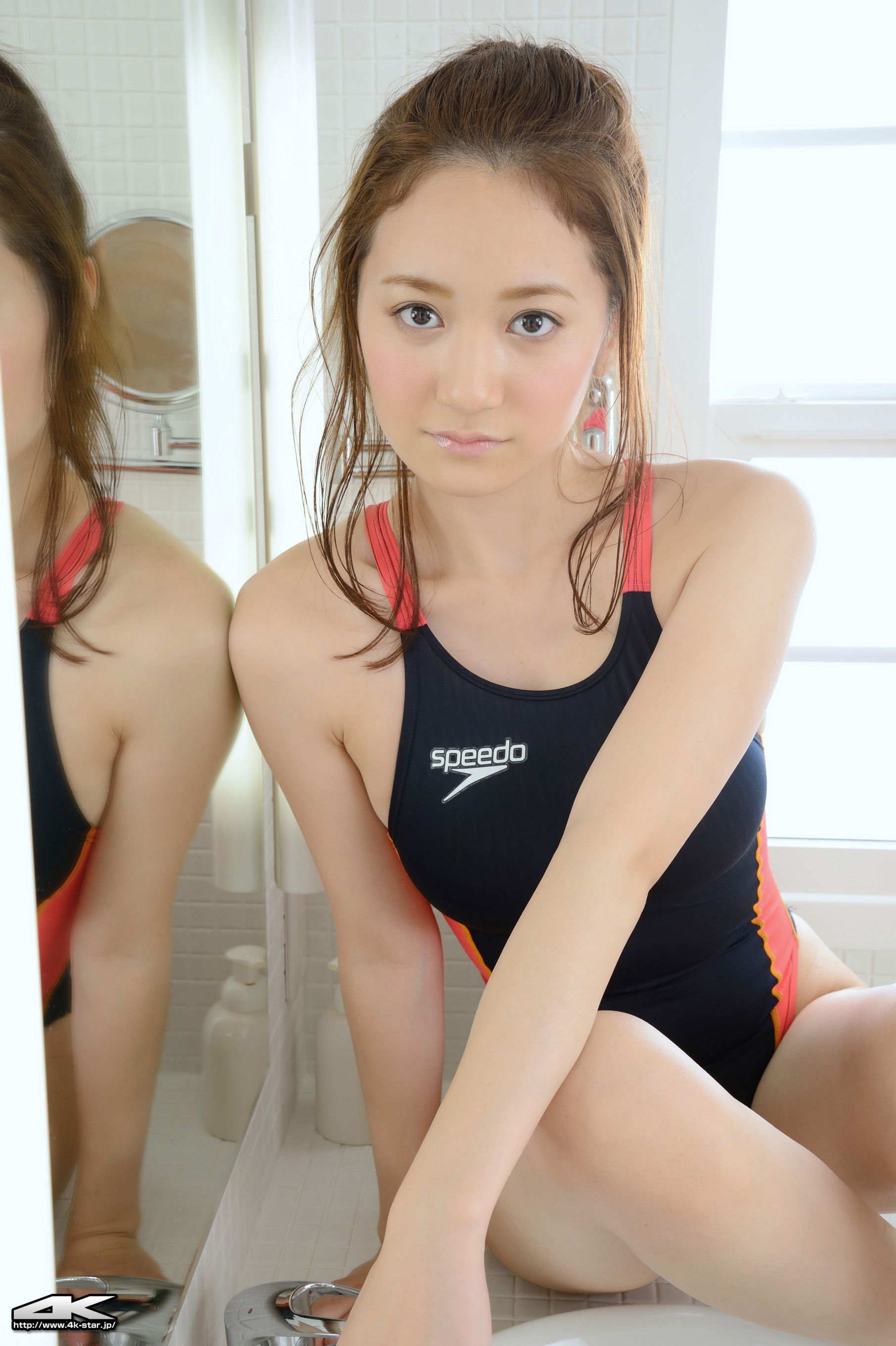 [4K-STAR] NO.00218 叶月梦/葉月ゆめ Swim Suits 浴室高叉湿身 写真集23