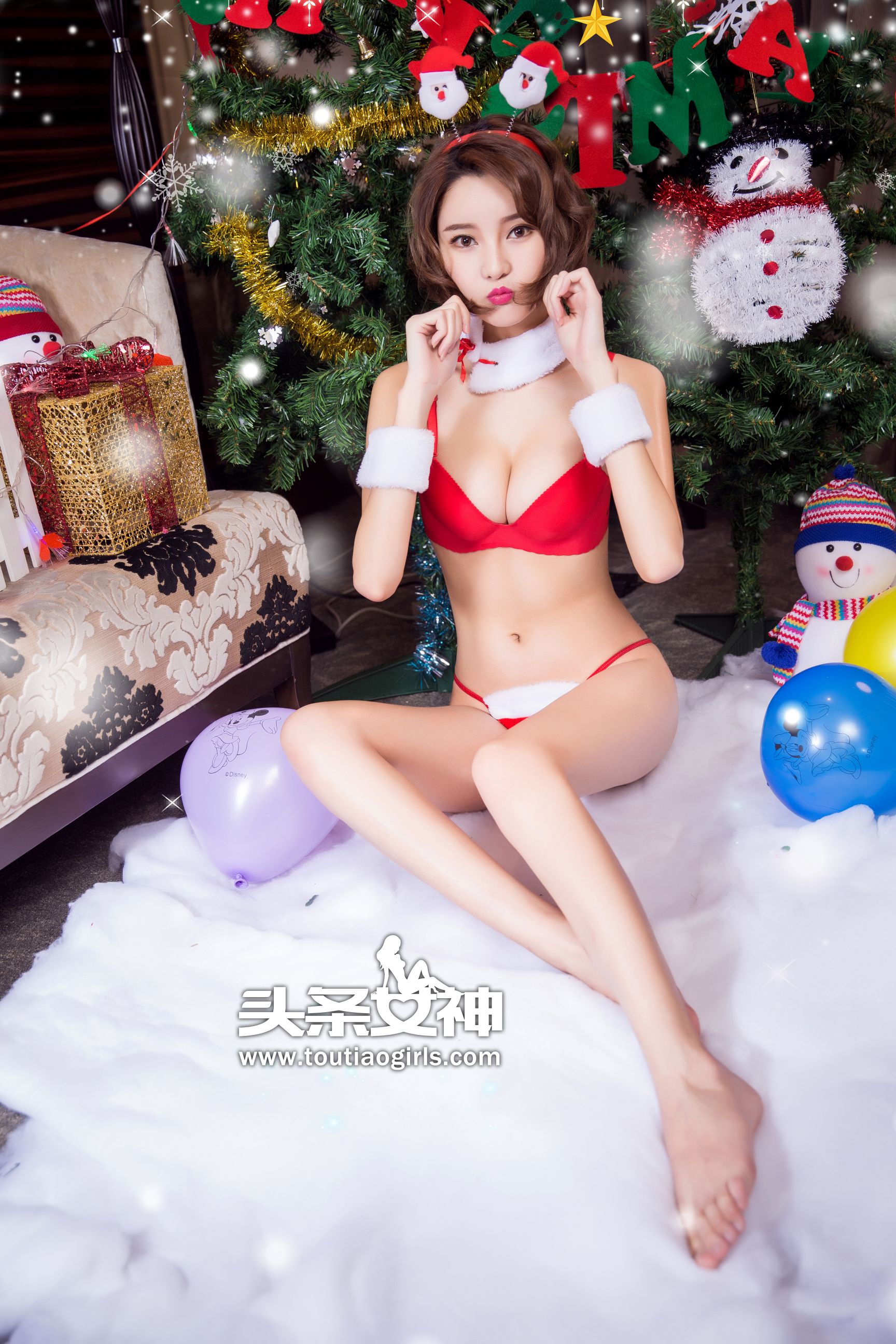 文雪《圣诞祝福 性感大片》 [头条女神] VIP专享 写真集2