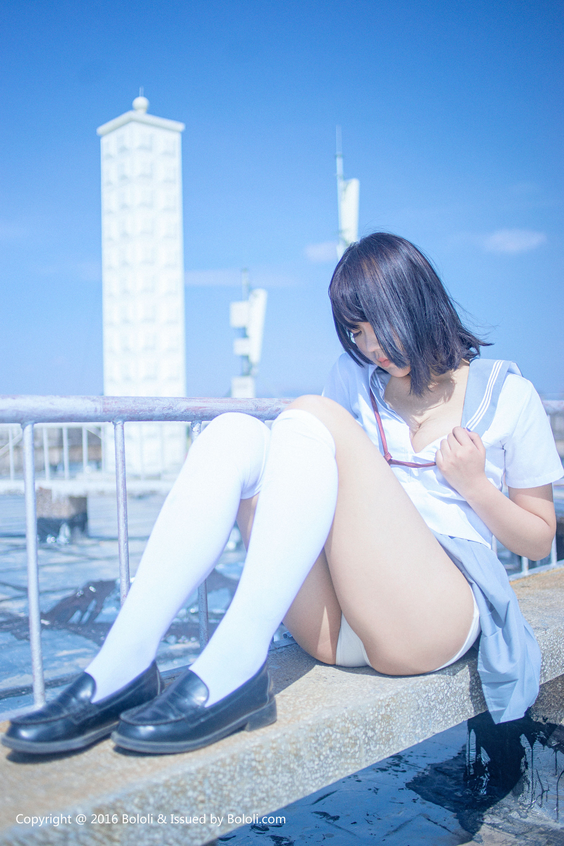 汐姐《天台JK制服》 [Bololi波萝社] BOL.096 写真集