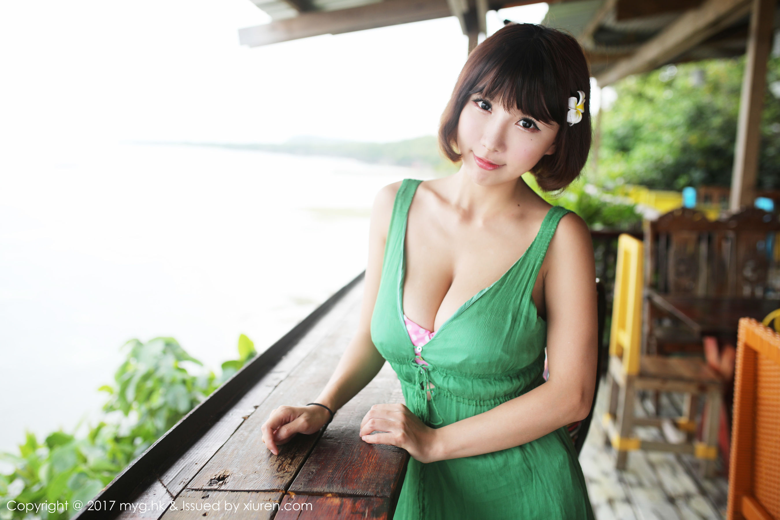 晓茜sunny《海边波点式比基尼系列》 [美媛馆MyGirl] Vol.267 写真集