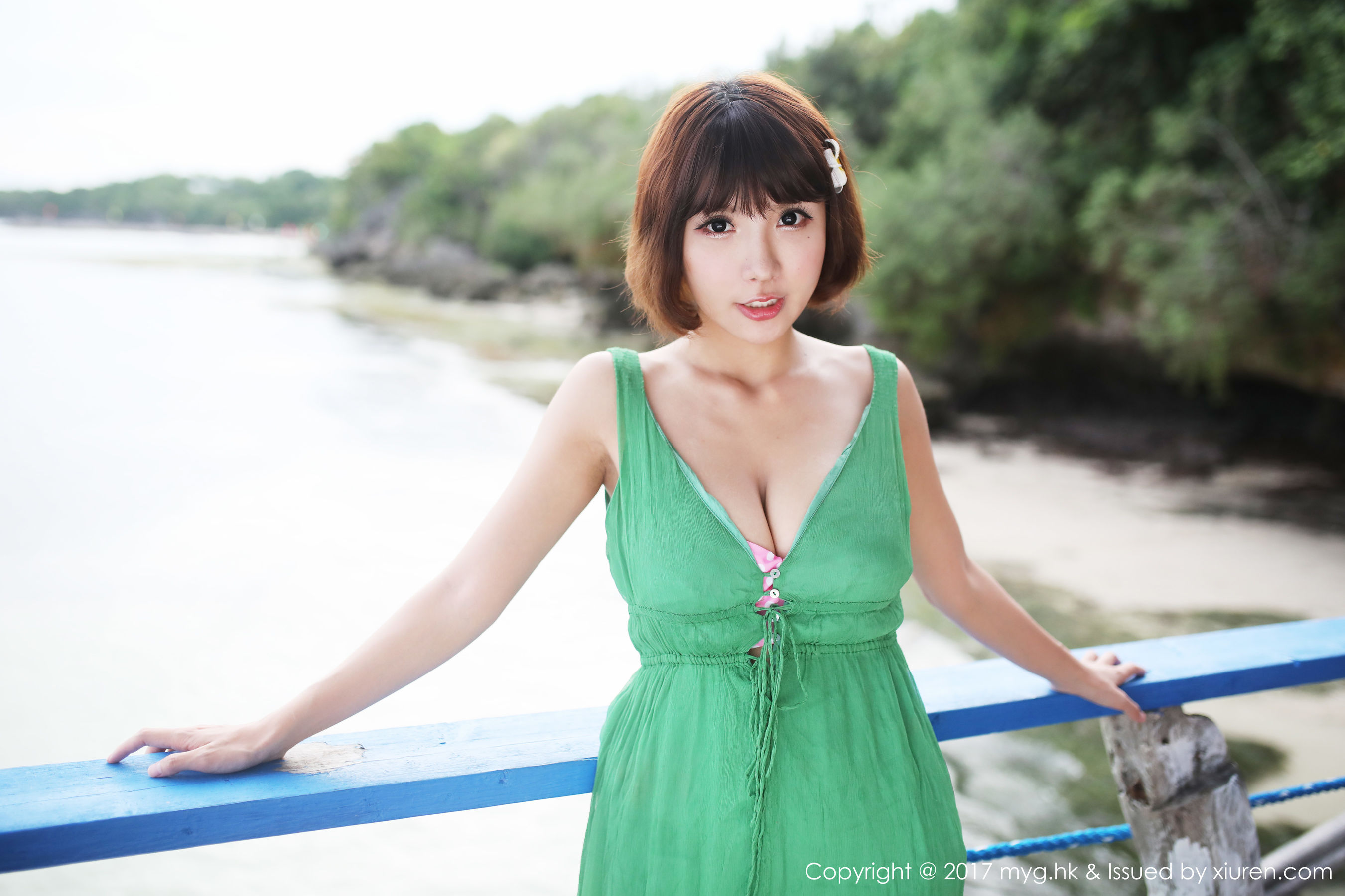 晓茜sunny《海边波点式比基尼系列》 [美媛馆MyGirl] Vol.267 写真集