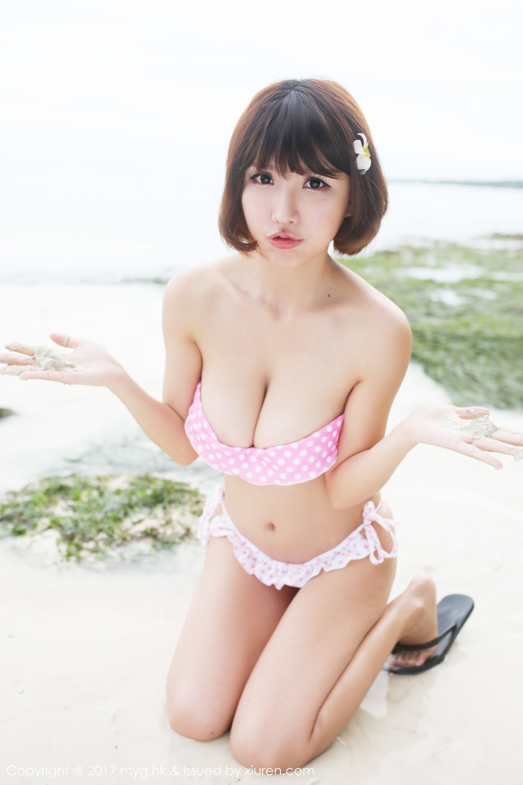 晓茜sunny《海边波点式比基尼系列》 [美媛馆MyGirl] Vol.267 写真集